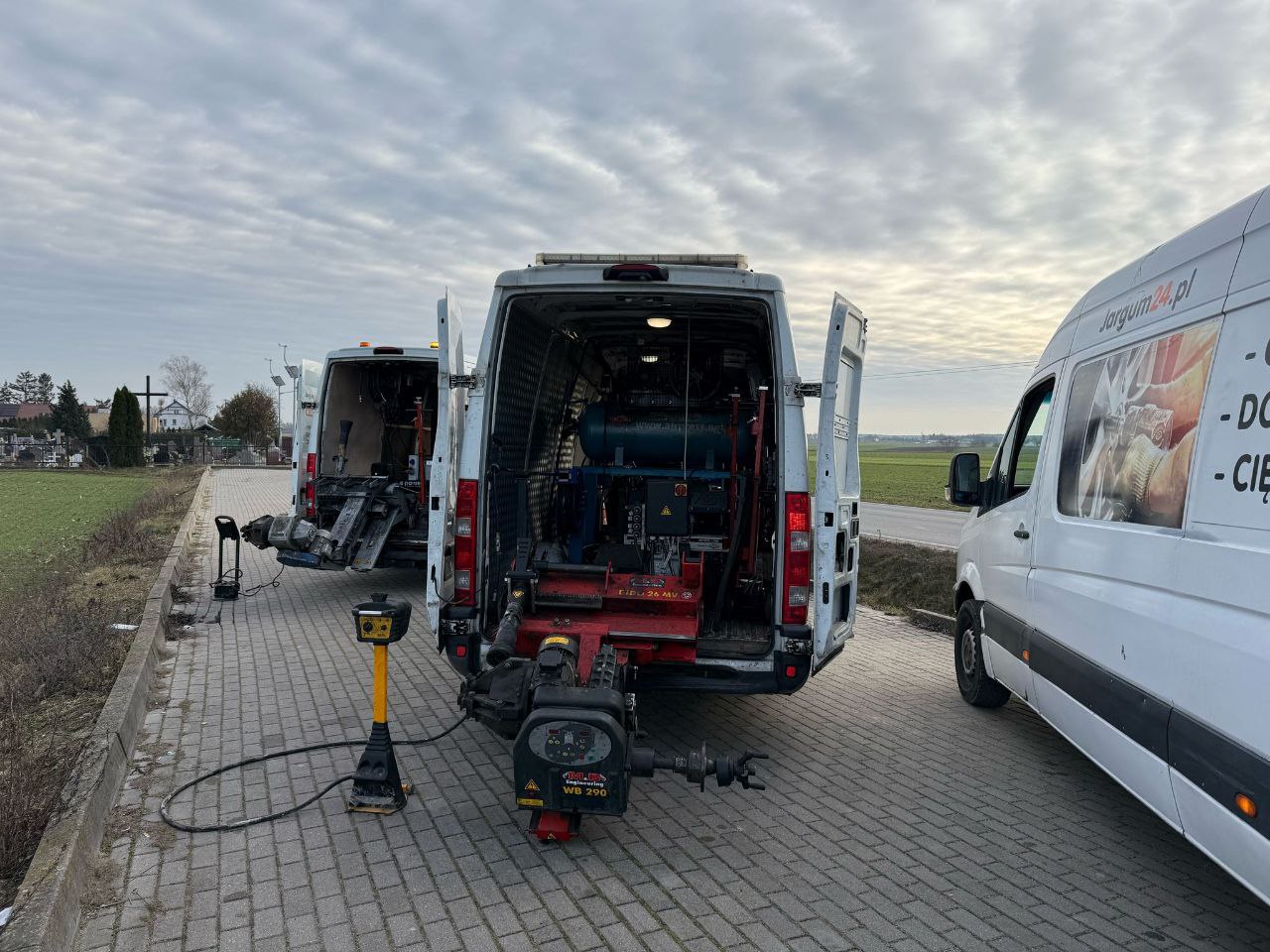 Mobilny serwis opon w akcji